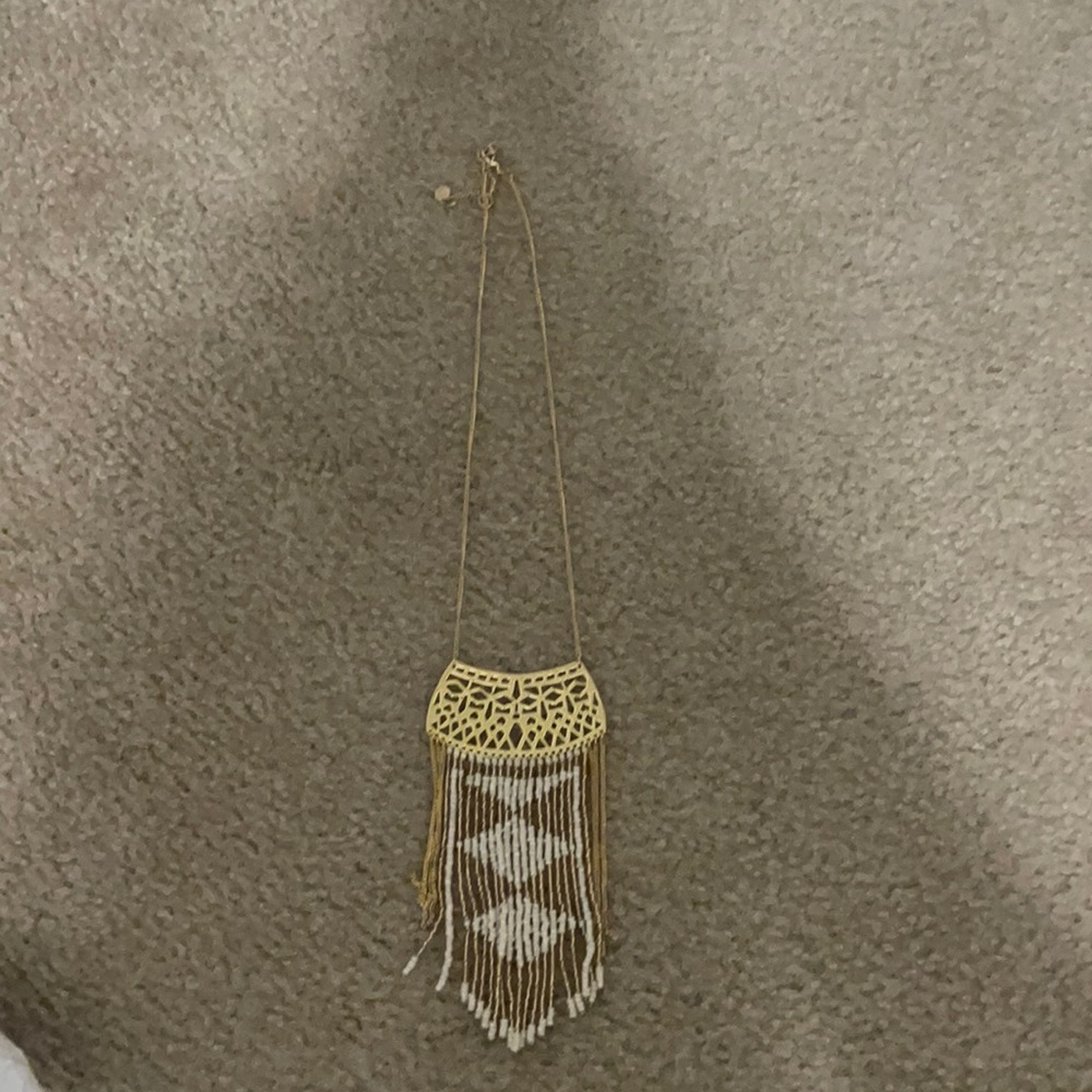 Gold Stella & Dot Beaded Necklace